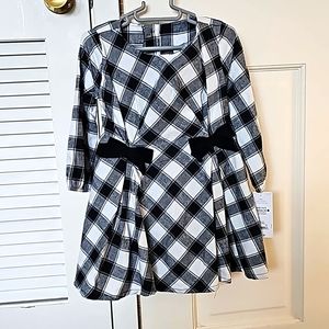 Carter's Black and White Checkered Dress, 18 month
